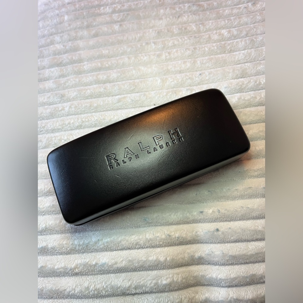 Ralph Ralph Lauren. Black Hard Sunglasses Case.